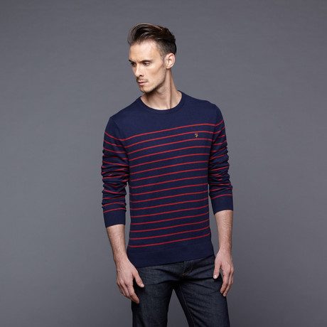 The Jefferson Crew Neck Sweater // Red Chilli (S)