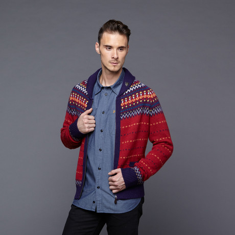 The Falcon Zip-Up // Granata (S)