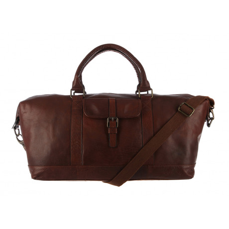 Starboard Vintage Leather Holdall // Treacle
