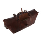 Starboard Vintage Leather Holdall // Treacle