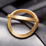 Bottle Opening Ring // Gold Steel (Size 6)