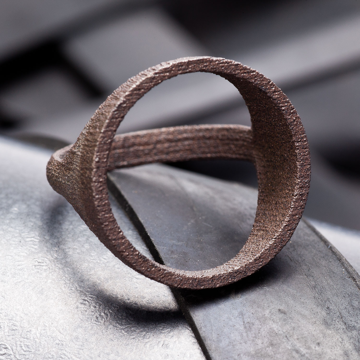 Circle Ring // Black Steel (Size 5) - OBJCTS - Touch of Modern