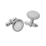 Sterling Silver Cufflinks // Circle