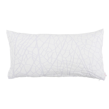Vein Pillow Cover // White (24''L x 12''H)
