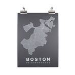 Boston (White on Navy)