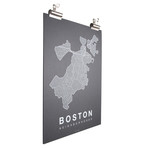 Boston (White on Navy)