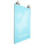 Boston (White on Navy)