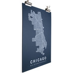 Chicago (White on Navy)