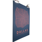 Dallas (White on Navy)