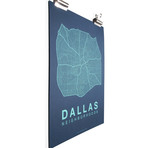 Dallas (White on Navy)