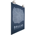 Dallas (White on Navy)