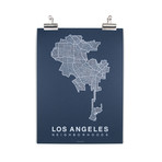 Los Angeles (White on Navy)