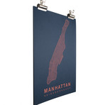 Manhattan (White on Navy)