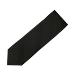 Black Stripe Silk Tie // Black