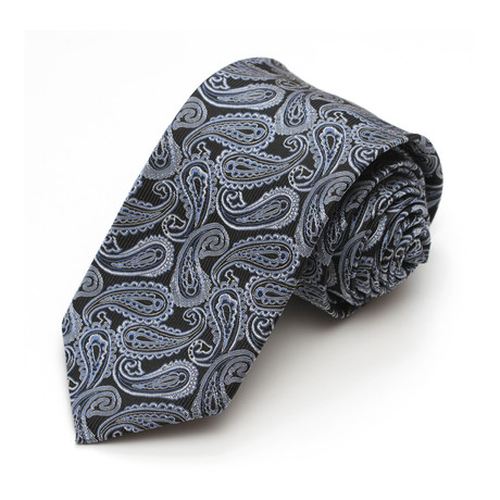 Paisley Silk Tie // Black