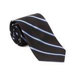 Modern Width Silk Tie // Black Micro Stripe