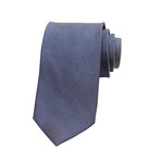 Silk Tie // Navy Micro Check