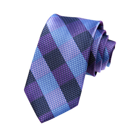 Silk Tie // Purple Plaid