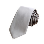 Classic Satin Silk Tie // Charcoal