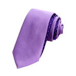 Modern Satin Silk Tie // Purple