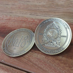 No. 18 Triplicate 2” Antique Cover Coin