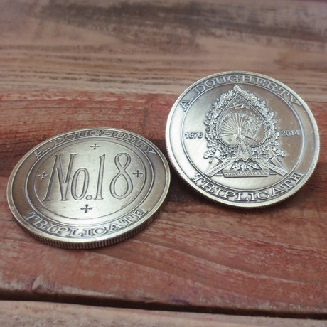 No. 18 Triplicate 2” Antique Cover Coin