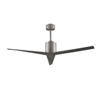 Eliza // Three Bladed Paddle Fan (Brushed Nickel)