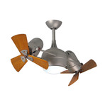 Dagny // Ceiling Fan + Light Kit // Brushed Nickel Base (Brushed Nickel Blades)