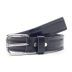 Remo Tulliani // Gino Leather Belt // Black (Size: 32" Waist)