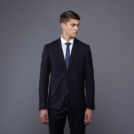 Just Cavalli Suit // Midnight Herringbone (Euro: 48)