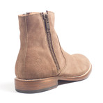 Portland Suede Zip Boot // Taupe (US: 8)