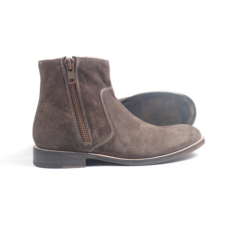 Portland Suede Zip Boot // Grey (US: 7)