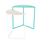 Medialuna End Table (White)