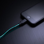 Glowing Charge Cable // Green (Micro USB)