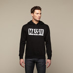 MASSIV. Box Logo Hoodie // Black (M)