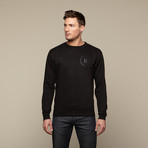 M. Circle Crew Neck // Black on Black (S)