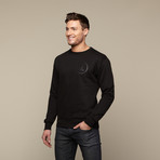 M. Circle Crew Neck // Black on Black (S)