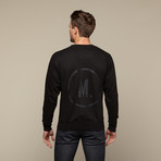 M. Circle Crew Neck // Black on Black (S)