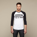 M. City of Angeles Baseball T // White (S)