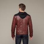Bravery For All // Double Cross Jacket // Oxblood (L)