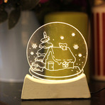 Snow Globe Lamp