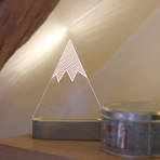 Snowy Mountain Lamp (White)