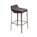 Contemporary Bar Stool // Stainless Steel Base (Gray)