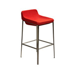 Contemporary Bar Stool // Stainless Steel Base (Gray)