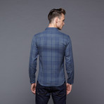 Drysdale Plaid Button Downt // Navy (2XL)