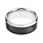 Ring // Black Carbon Fiber Inlay (Size 8)