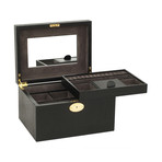 Andaluz Jewelry Box (Black Crocodile)