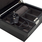 Iberica Jewelry + Watch Box (Black Lizard)