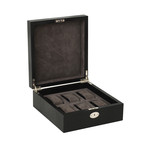 Novillo 6 Watch Box (Black Lizard)