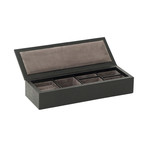 Taurina Safe Deposit Case (Black Crocodile)